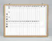 タテ書月予定｜木目枠ホワイトボード