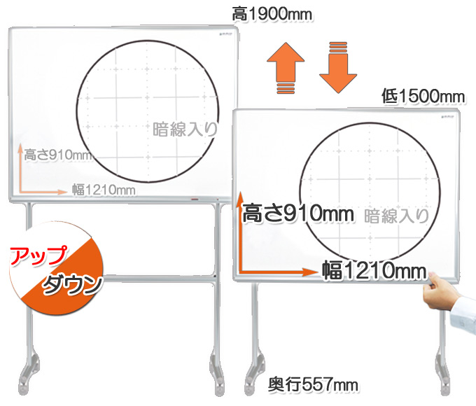 高1900mm　低1500mm