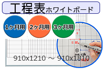 工程表ホワイトボード