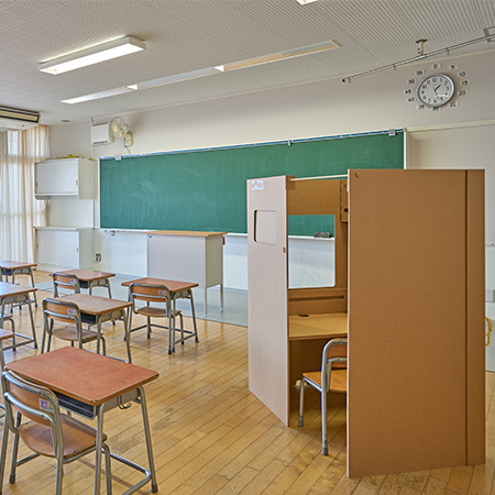 学校や塾の個別学習スペースとして