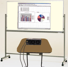 映写・書き消し両用脚付ホワイトボード(片面・両面) 映写・書き消し両用脚付ホワイトボード(片面・両面)