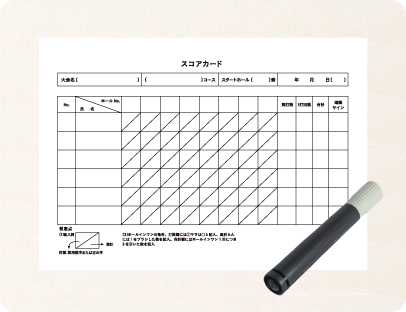 試合のスコアシートとしての使用例