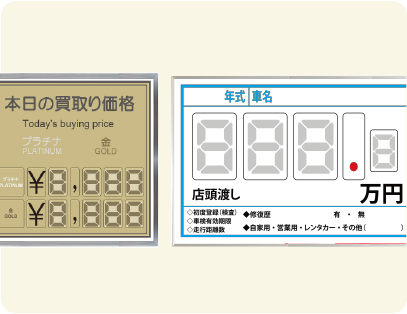価格表示ボード