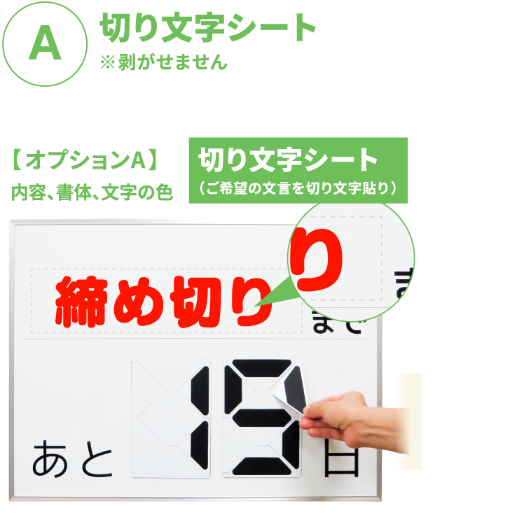 A切り文字シート