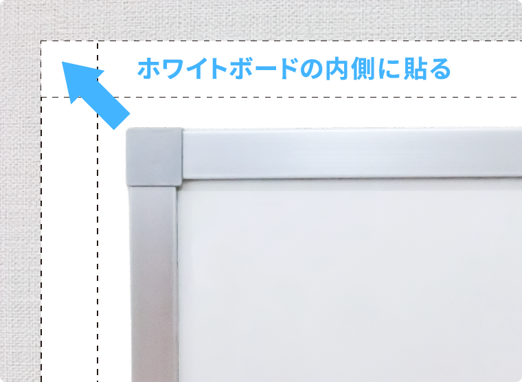 内側に貼る