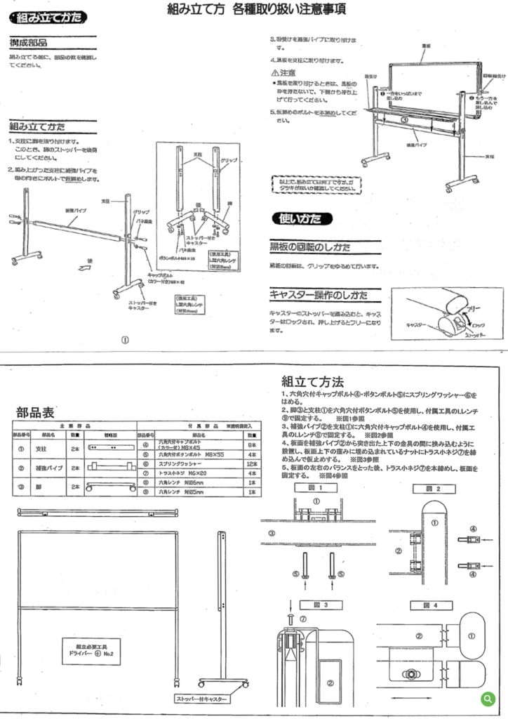 組み立て方