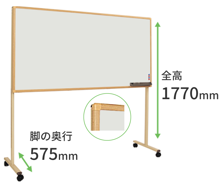 片面タイプ木調枠