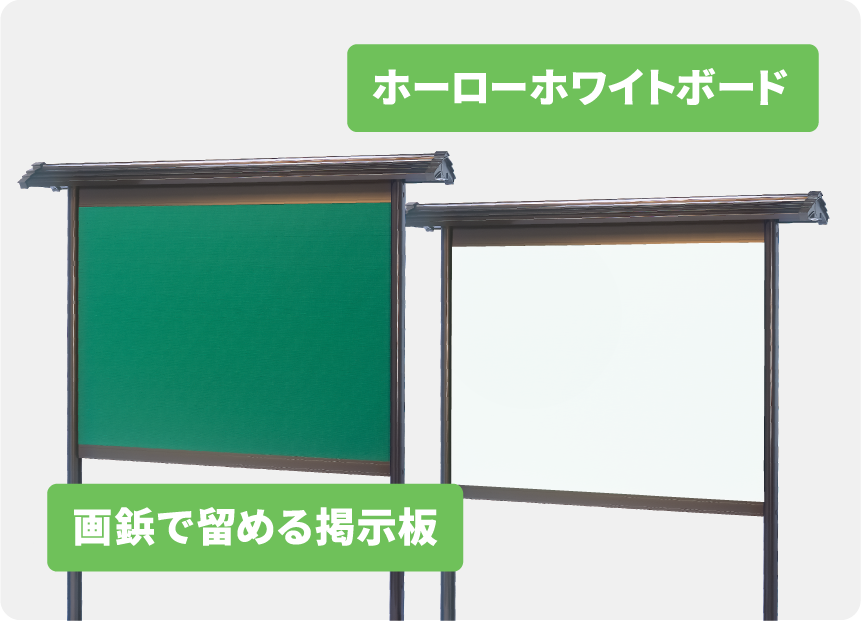 屋根付屋外掲示板