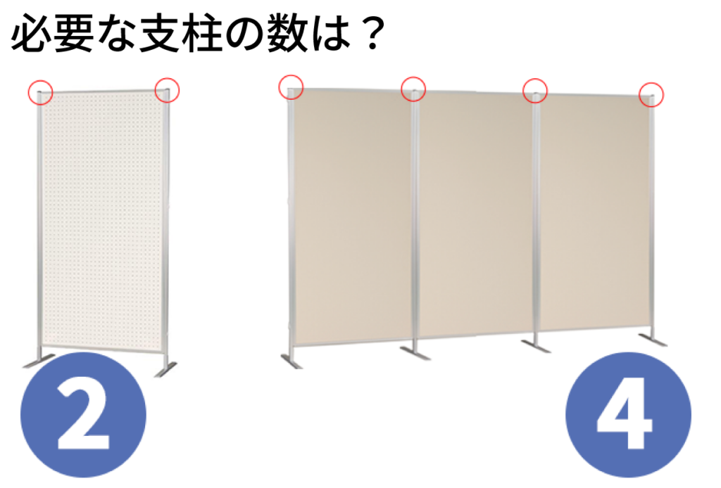 必要な支柱の数は?