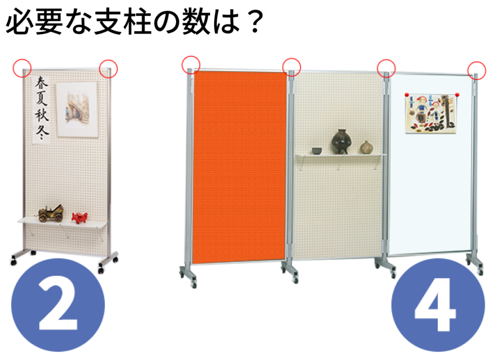 必要な支柱の数は?