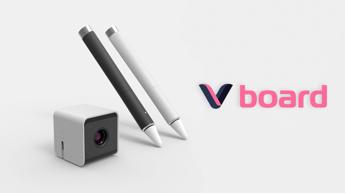 Vboard（インタラクティブホワイトボード用デジタルペン＋センサー）一式 バーチャル電子黒板センサーVboard 60 | Vboad60 | ホワイトボードプラザ